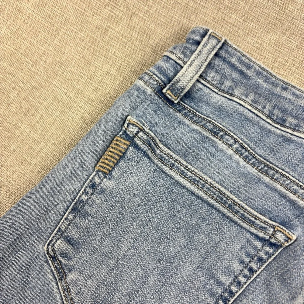 Paige Skyline Skinny Jeans Womens 27 Light Wash Blue Mid Rise Stretch Denim